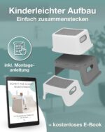 Lunora StufenHeld Kinder-Tritthocker 2 Stufen – Sicherer Tritt mit Anti-Rutsch für jeden Raum – Bild 7