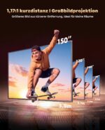 PUTRIMS P66 Smart Beamer mit Google TV, 4K-Dekodierung & 30W Audio – Heimkino Projektor – Bild 7