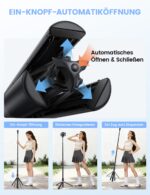 Lamicall 3-in-1 Smartphone Stativ mit Fernbedienung – 165cm Selfiestick Tripod für iPhone & Samsung – Bild 2
