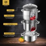 KARL HAUSMANN Dampfentsafter 5L Edelstahl – Saftherstellung für alle Herdarten – Bild 4