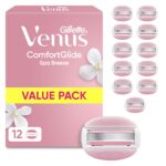 Gillette Venus ComfortGlide Spa Breeze – 12 Ersatzklingen für Damenrasierer