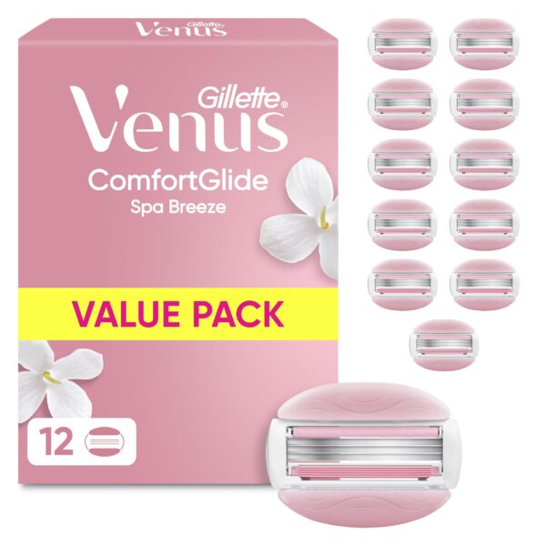 Gillette Venus ComfortGlide Spa Breeze – 12 Ersatzklingen für Damenrasierer