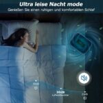 Haksimey Luftentfeuchter 2800ml – Tragbar mit Abtauen, Timer & 7-Farben LED für Schlafzimmer – Bild 4