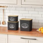 Lifewit 3er Set Aufbewahrungsboxen für Kartoffel, Zwiebel & Knoblauch – Stapelbar mit Bambusdeckel – Bild 7