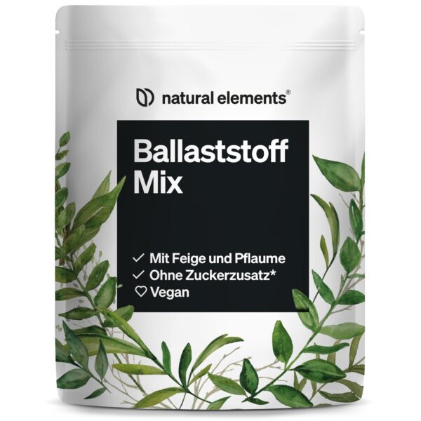 natural elements Ballaststoff Mix 600g – 9 natürliche Quellen mit Inulin & Akazienfaser