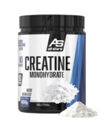 All Stars Creatin Monohydrat Pulver 500g – 5000mg pro Portion für Kraftsport