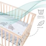 roba Laufgitter Jumbotwins 75 x 100 cm – Höhenverstellbares Krabbelgitter mit Rollen – Bild 8