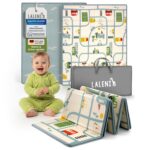 Laleni Krabbelmatte 120x150 cm – Wasserdichte Spielmatte Baby mit Wärmeschutz