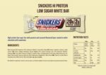 Snickers White Low Sugar High Protein Bar 12er Pack – Proteinriegel mit weisser Schokolade – Bild 2