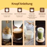 Rafow Milchaufschäumer Elektrisch 4 in 1 – 300ml Automatischer Milchschäumer für Cappuccino & Latte – Bild 5