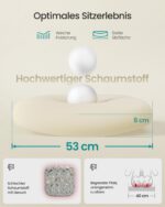 SONGMICS Ergonomischer Bürostuhl mit Mesh, Lenden- & Kopfstütze – Premium Drehstuhl für konzentriertes Arbeiten – Bild 5
