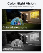 DEKCO 2K Outdoor WLAN Überwachungskamera 2er Set – 350° Schwenkbar mit Automatischer Verfolgung – Bild 3