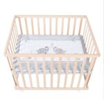 roba Laufgitter Jumbotwins 75 x 100 cm – Höhenverstellbares Krabbelgitter mit Rollen – Bild 4