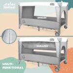 all Kids United Baby Reisebett Deluxe mit Matratze & Wickelauflage – Kinderbett für unterwegs – Bild 7