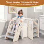 Onasti Tritthocker für Kinder – Höhenverstellbar & Faltbar mit Wasserhahn-Verlängerung – Bild 4