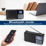 Gallypek DAB+ FM Digitalradio mit Bluetooth 5.0 – Tragbares Küchenradio mit Akku & Solarladung – Bild 3