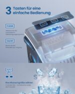 SONGMICS Eiswürfelmaschine XZB001B1EU – 12 kg/24h mit Selbstreinigung & 2 Würfelgrössen – Bild 5