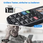 SweetLink S2PLUS Seniorenhandy – Dual SIM, SOS-Notruftaste & 12 Tage Standby – Bild 2