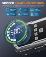 BRPOM Auto Starthilfe Powerbank 8000A mit 160 PSI Kompressor & LED – Tragbar für PKW – Bild 5
