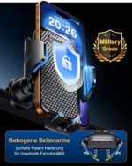VANMASS 2026 Handyhalterung Auto Lüftung – 360° drehbar mit Militär-Standard für iPhone & Samsung – Bild 9
