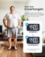 RENPHO Personenwaage Digital bis 250 kg – Körperwaage mit grosser Plattform & LED-Anzeige – Bild 6
