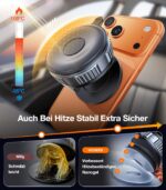 VICSEED Militär-Autohalterung mit Nano-Vakuum & N58-Magneten – MagSafe Handyhalter 360° – Bild 6