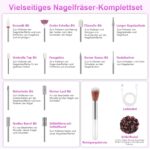 POFIBO Nagelfräser Kabellos 35000 U/Min – Profi-Set für Gel- & Acrylnägel – Bild 8