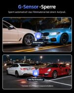 Cievie Dashcam 4K+1080P Vorne Hinten mit WLAN & 64GB SD Karte – Unfallbeweis & Parküberwachung – Bild 5