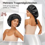Umisleep Schlafmütze aus 22 Momme Maulbeerseide – Haarschutz für lockiges Haar – Bild 6
