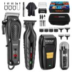 HIENA PRO Professionelles Haarschneideset – 5in1 Bartschneider & Nasenhairtrimmer USB