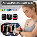 Poounur Smartwatch 2,01" AMOLED – Fitnessuhr mit Bluetooth-Anrufen & Pulsmesser für iOS & Android – Bild 3