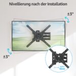 MOUNTUP TV-Wandhalterung 26-60 Zoll – Schwenkbar & Neigbar bis 35 kg, VESA 400x400 – Bild 5