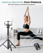 Victiv 197cm Handy-Stativ mit flexiblem Schwanenhals – Overhead-Stativ für Smartphone & Kamera – Bild 4
