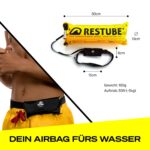 Restube Beach CO2 Rettungsboje – Sofortauftrieb für Schwimmen, SUP & Schnorcheln – Bild 11