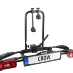 EUFAB CROW Fahrradträger für 2 E-Bikes – Anhängerkupplung mit Diebstahlschutz