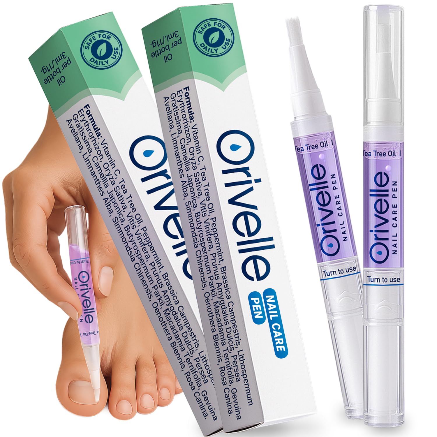 71Q-BbtodQL._SY1500_.jpg Orivelle Nagelpflegestift für Nägel & Nagelhaut – Tägliche kosmetische Pflege für Hände & Füsse (2er-Pack) – Bild 1