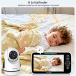 HelloBaby 6-Zoll Video-Babyphone mit Nachtsicht & PTZ-Kamera – WiFi-frei & 35h Akkulaufzeit – Bild 6