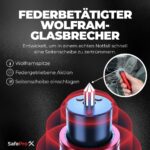 SafePro X Notfallhammer mit Gurtschneider – 2-in-1 Glasbrecher für Fahrzeuge (6er-Pack) – Bild 5
