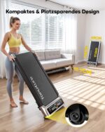 Toputure Laufband mit 3-stufiger Neigung – Walking Pad 1-10 km/h für Zuhause & Büro – Bild 8
