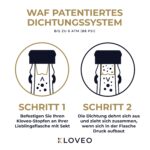 KLOVEO WAF Sektverschluss mit Selbstspannungsdichtung – Champagner Flaschenverschluss italienische Herstellung – Bild 3
