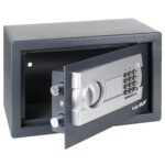 HMF Safe Möbeltresor 31 x 20 cm mit Elektronikschloss – Sicherer Dokumentenschrank für Zuhause & Büro