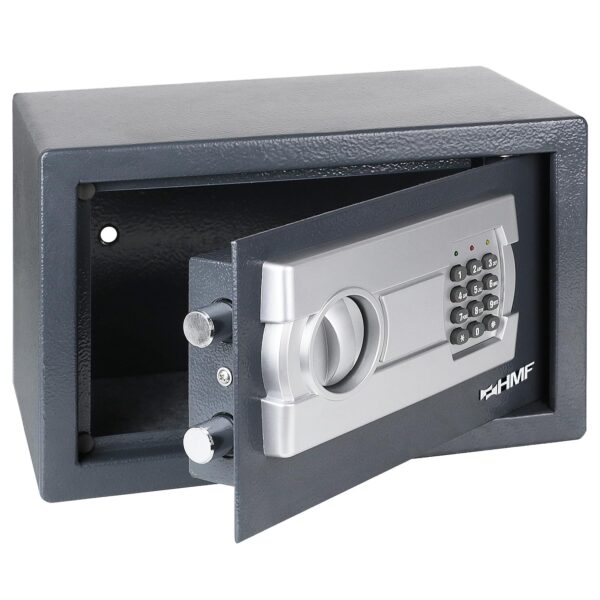 HMF Safe Möbeltresor 31 x 20 cm mit Elektronikschloss – Sicherer Dokumentenschrank für Zuhause & Büro