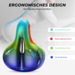 YOUNGDO Fahrradsattel mit Gel & Memory-Schaum – Ergonomischer Komfortsitz für Damen & Herren – Bild 2
