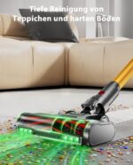 JRFYHFT Akku-Staubsauger 650W 50kPa – Kabelloses Reinigungssystem mit 70 Min Laufzeit – Bild 5