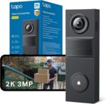 Tapo D205 Akku-Videotürklingel – 2K Weitwinkel mit KI-Personenerkennung & Zwei-Wege-Audio