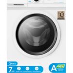 Midea MF10EW70BA10 Waschmaschine 7 kg – Inverter Quattro Motor mit Dampffunktion