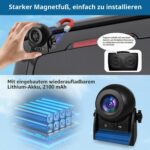 Uzone Kabellose Rückfahrkamera mit Nachtsicht & IP68 Wasserschutz – WiFi-App für Auto & Anhänger – Bild 6