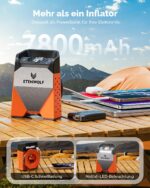 ETENWOLF ZEPHYR S3 Tragbarer Luftkompressor 7800mAh – 160 PSI Elektrische Luftpumpe für Auto & Fahrrad – Bild 6