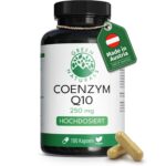 GREEN NATURALS Coenzym Q10 250 mg – 180 Kapseln aus Fermentation für 6 Monate