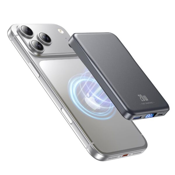 Aobbow MagSafe Powerbank 10000mAh – 20W Schnellladen & kabelloses Laden für iPhone
